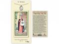  St. Veronica Prayer Card w/Medal 