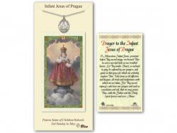  Infant of Prague Medal w/Prayer Card 