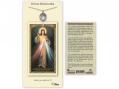  Divina Misericordia Prayer Card w/Medal 
