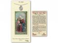  St. Anne Prayer Card w/Medal 