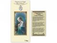  Our Lady Rosa Mystica Medal w/Prayer Card 