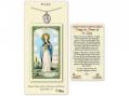  St. Lucy Prayer Card w/Medal 