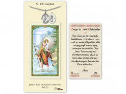  St. Christopher/Softball Medal w/Prayer Card 