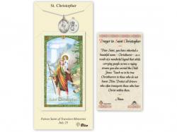  St. Christopher/Wrestling Medal w/Prayer Card 