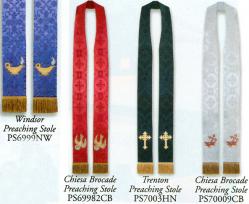  Embroidered Clergy Preaching Stoles 