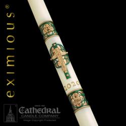  The \"Christus Rex\" Eximious Paschal Candle - 3-1/2 x 48 - #15sp 