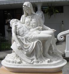  Pieta Statue in Resin/Marble Composite - 54\"H 