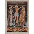  Christ on Cross with Mary and St. John Banner/Tapestry 