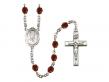  St. Josephine Bakhita Centre w/Fire Polished Bead Rosary in 12 Colors 