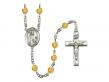  St. Kilian Centre w/Fire Polished Bead Rosary in 12 Colors 