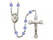  St. Robert Bellarmine Centre w/Fire Polished Bead Rosary in 12 Colors 