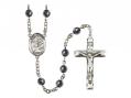  St. Anthony of Padua Center Rosary w/Hematite Beads 