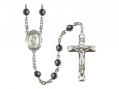  St. Barbara Center Rosary w/Hematite Beads 