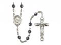  St. Francis de Sales Centre Rosary w/Hematite Beads 