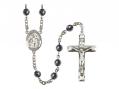  St. Gabriel the Archangel Centre Rosary w/Hematite Beads 