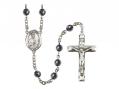 St. Jude Thaddeus Centre Rosary w/Hematite Beads 