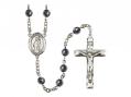  St. Patrick Centre Rosary w/Hematite Beads 