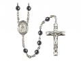  St. Teresa of Avila Centre Rosary w/Hematite Beads 
