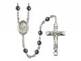  St. Zachary Centre Rosary w/Hematite Beads 