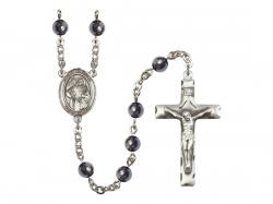  St. Ursula Centre Rosary w/Hematite Beads 