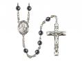  St. Gemma Galgani Centre Rosary w/Hematite Beads 