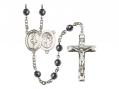  St. Sebastian/Dance Centre Rosary w/Hematite Beads 