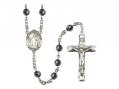  St. Joseph the Worker Centre Rosary w/Hematite Beads 