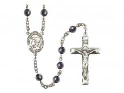  St. Elizabeth Ann Seton Centre Rosary w/Hematite Beads 