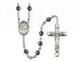  St. Gabriel Possenti Centre Rosary w/Hematite Beads 