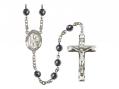  St. Joseph of Arimathea Centre Rosary w/Hematite Beads 