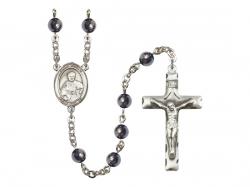 St. Pius X Centre Rosary w/Hematite Beads 