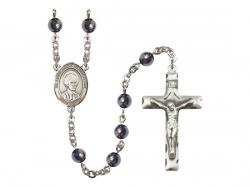  St. Louis Marie de Montfort Centre Rosary w/Hematite Beads 