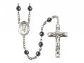  St. Josephine Bakhita Centre Rosary w/Hematite Beads 