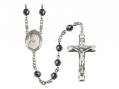  St. Pauline Visintainer Centre Rosary w/Hematite Beads 