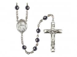  St. Jeanne Jugan Centre Rosary w/Hematite Beads 
