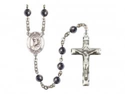  St. Pius V Centre Rosary w/Hematite Beads Beads 