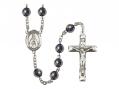  St. Blaise Center Rosary w/Hematite Beads 