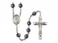  St. Joan of Arc Centre Rosary w/Hematite Beads 