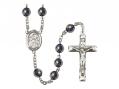  St. Joseph Centre Rosary w/Hematite Beads 