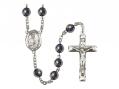  St. Jude Thaddeus Centre Rosary w/Hematite Beads 