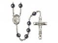  St. Theresa of Lisieux Centre Rosary w/Hematite Beads 