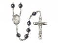  St. Veronica Centre Rosary w/Hematite Beads 