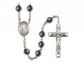  St. Brigid of Ireland Centre Rosary w/Hematite Beads 