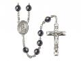  St. Anne Center Rosary w/Hematite Beads 