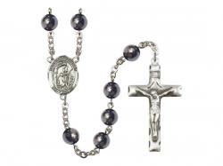  St. Paul the Hermit Centre Rosary w/Hematite Beads 
