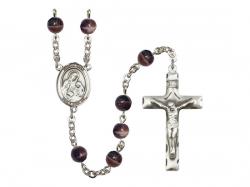  St. Ann Center Rosary w/Brown Beads 