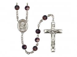  St. Apollonia Center Rosary w/Brown Beads 