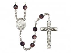  St. Charles Borromeo Centre Rosary w/Brown Beads 