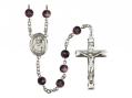  St. Dennis Centre Rosary w/Brown Beads 