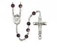  St. Edward the Confessor Centre Rosary w/Brown Beads 